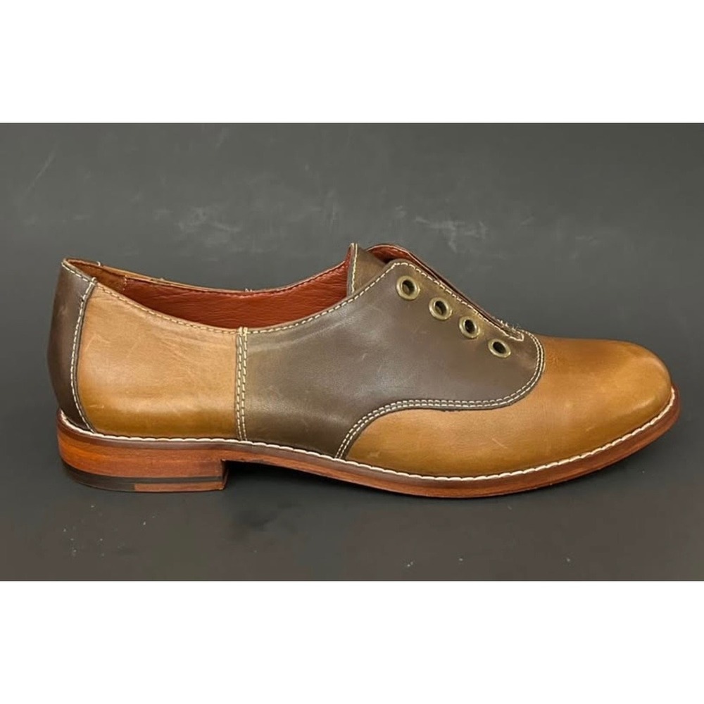 COLE HAAN Madelyn Womens 6.5 Saddle Shoes Oxford Slipon Laceless NWOT